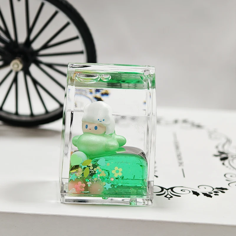 Milk Carton Liquid Keychain Milk Carton Liquid Keychain
